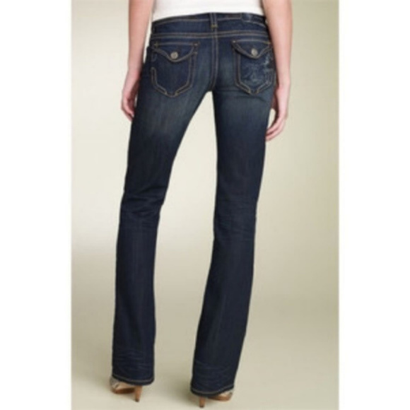 MEK Denim - {MEK} Tacoma Bleached Pocket Boot Cut Jeans